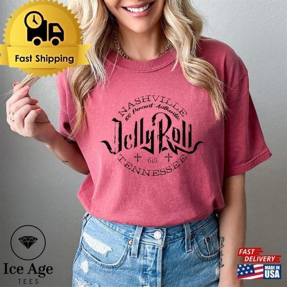 Jelly Roll Country Music Lyric Graphic Unisex Concert Fan T-Shirt - Picture 1 of 4
